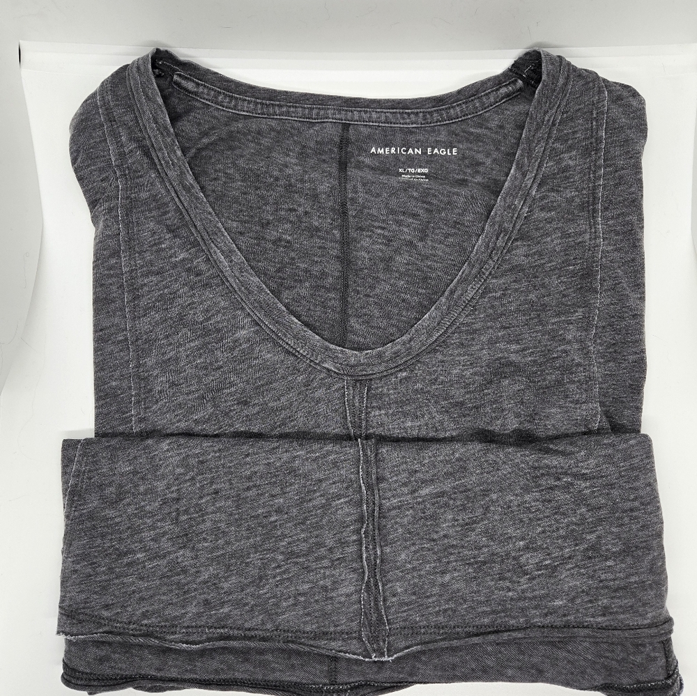 American Eagle Short Sleeve Dark Grey T-Shirt